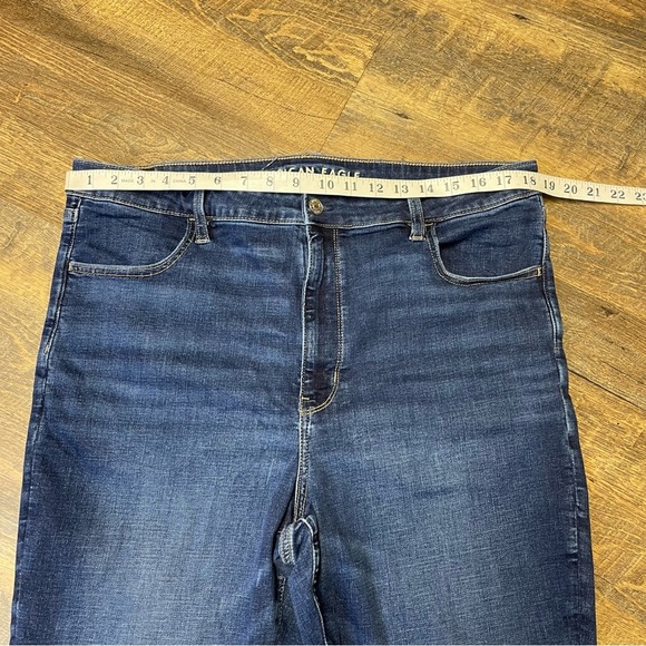 American Eagle Jeans Super Hi Rise Jegging Next Level Stretch Women Size 18 Blue - Picture 2 of 10